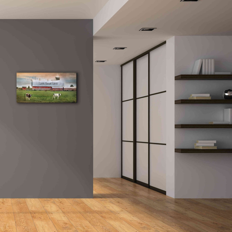 «Farm Sweet Farm» par Lori Deiter, art mural sur toile, H 20 po x l 40 po x P 1,5 po
