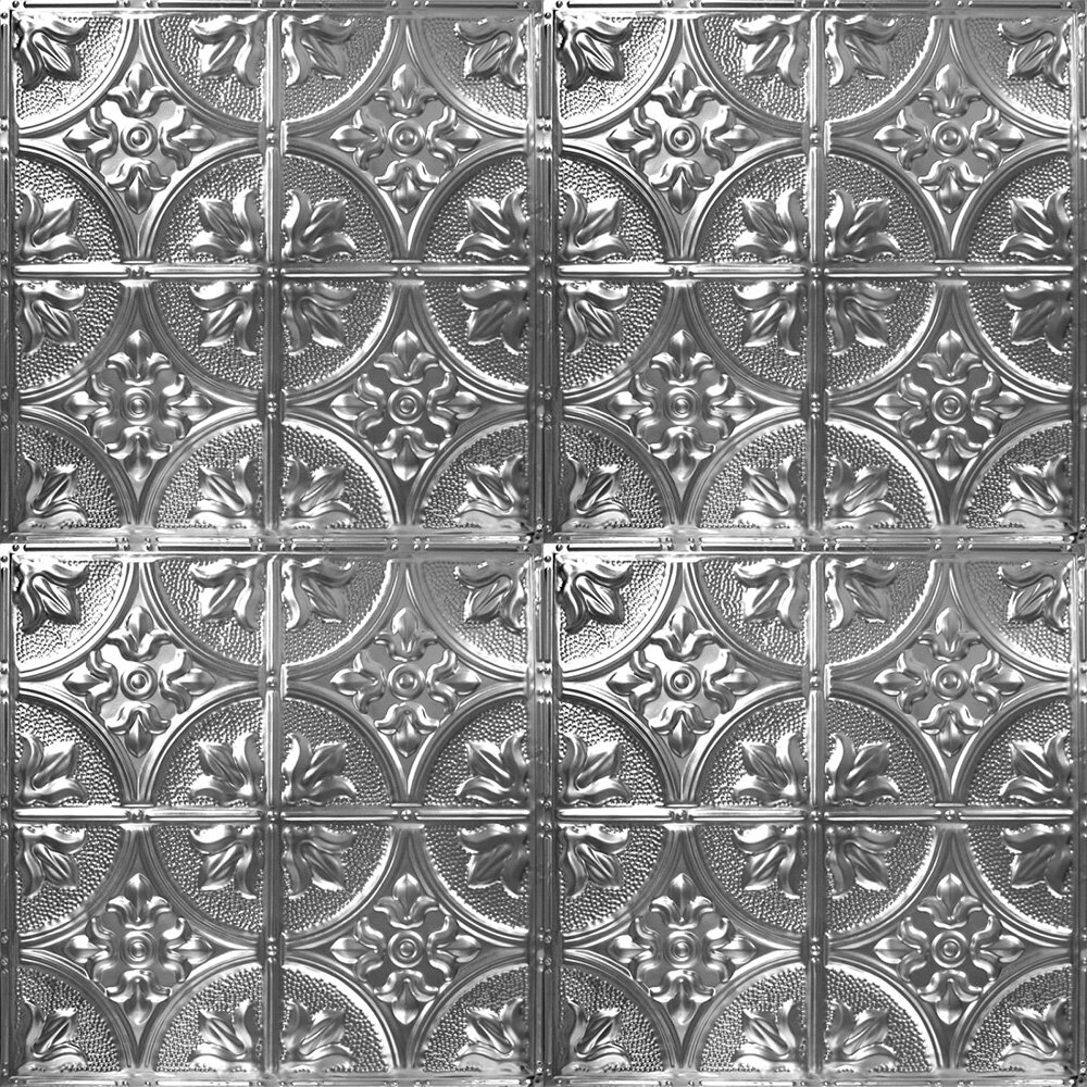 American Tin Ceilings Pattern #2 24 x 24 inch Metal Tin Nail-Up Ceiling ...