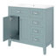 Ensemble de meuble-lavabo 36 po avec lavabo, armoire de salle de bain verte avec tiroirs, cadre solide et panneau de fibres à densité moyenne (ancien numéro de référence: JL000007AAG)-118003260
