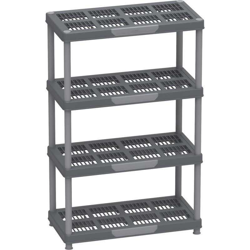 35.4'' W Plastic Shelving Unit