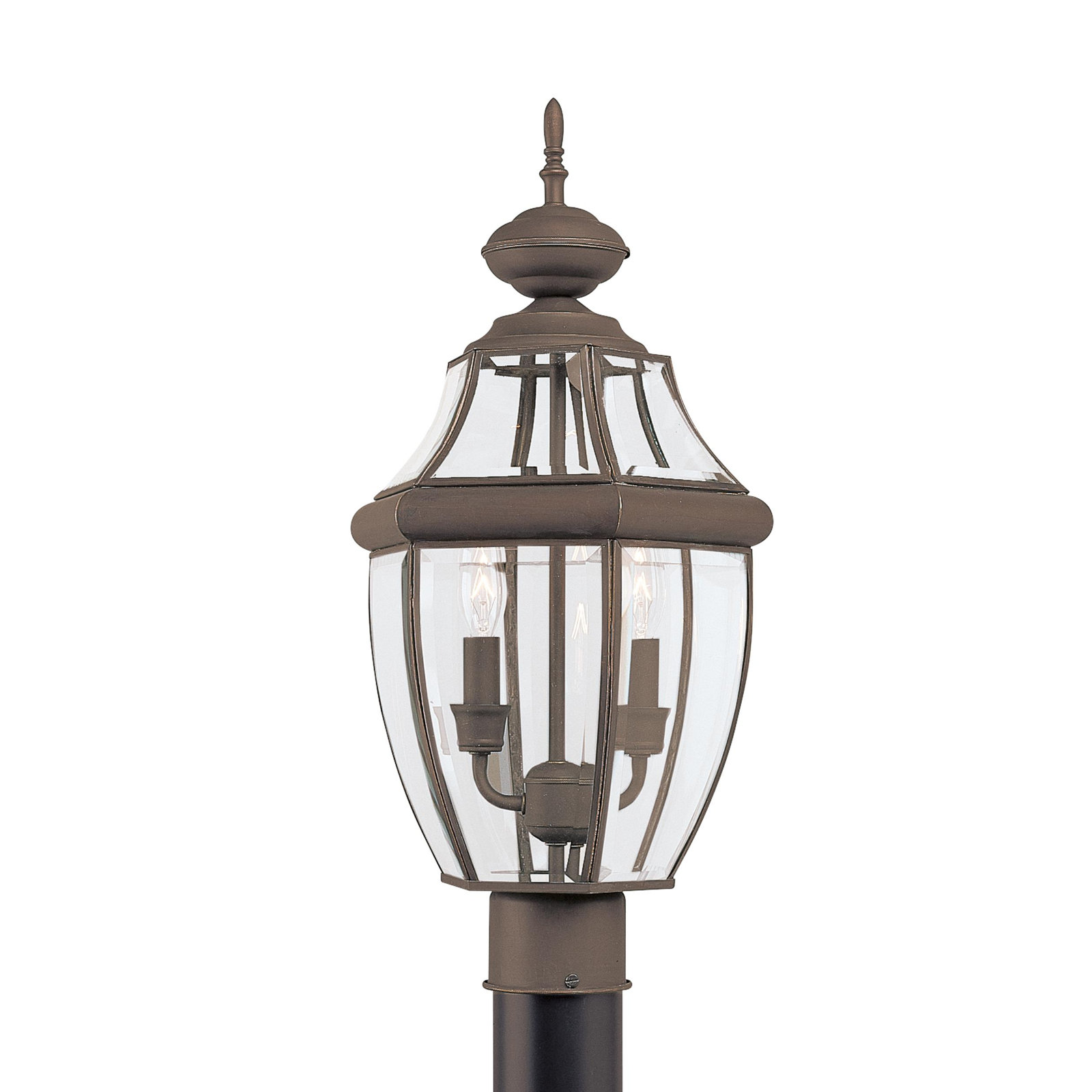 Eirini Beveled Metal Outdoor Lantern Head, Antique Bronze, No