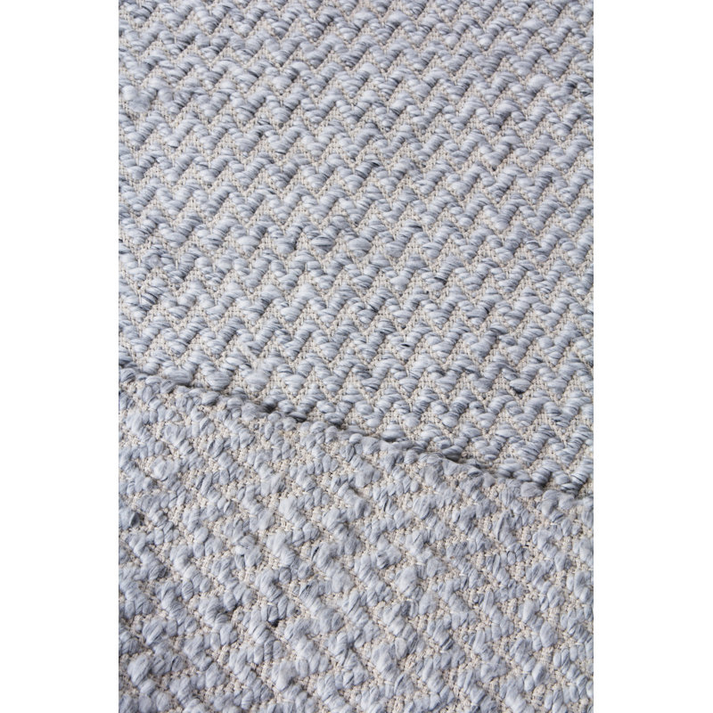 Rialto Chevron Area Rug in Light Gray, Rectangle 10' x 14'