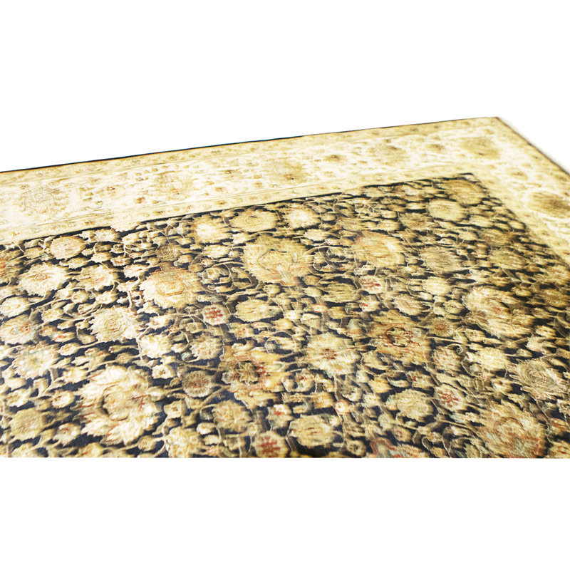 Handmade Silk and Wool Area Rug