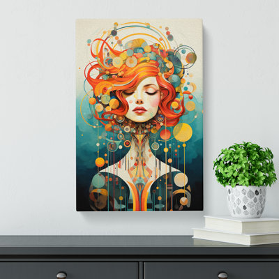 Virgo Zodiac Dadaism - No Frame Print