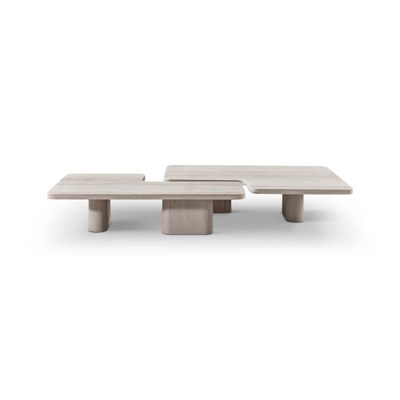 Table basse à double piédestal 47 po