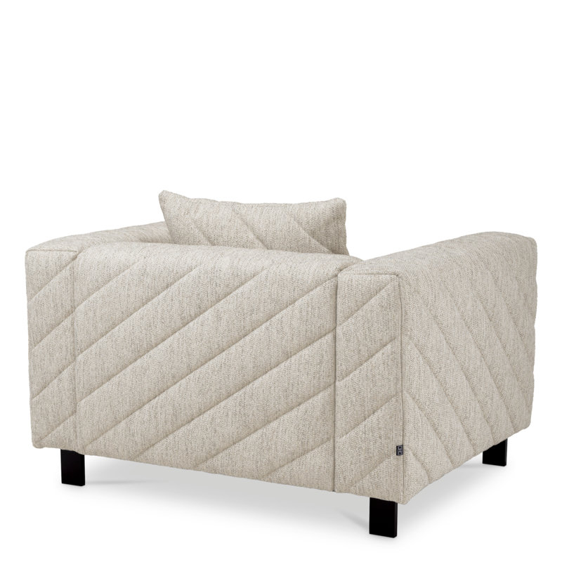 Avellino Club Chair, Splendor Light Gray Polyester Blend
