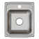 Elkay Lustertone Classic Stainless Steel 15" X 17-1/2" X 5-1/2", Single Bowl Drop-In ADA Sink