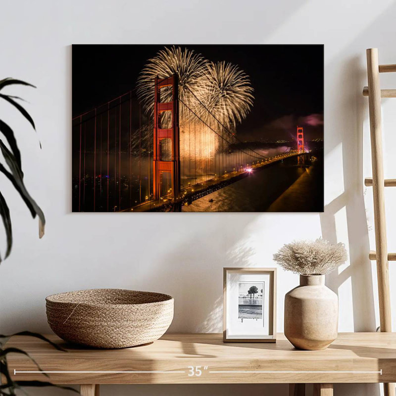 Lilie Golden Gate Bridge Celebration, 24" H x 36" W
