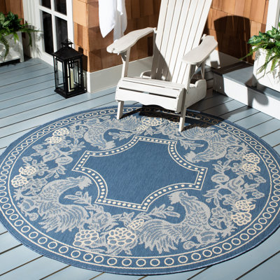 Tapis d'intérieur / extérieur à motif floral Havza