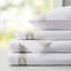 Ensemble de draps en satin de coton Croscill Signature Hem 300TC-86602329-86602330