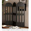 French Antique Solid Wood Hollow Folding Screen