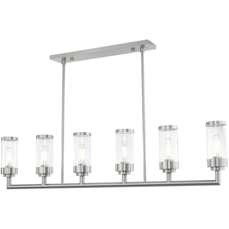 Lustre classique pour îlot de cuisine à 6 lumières Joonwon