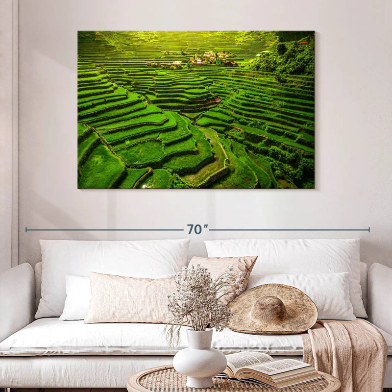 Terrasses de riz historique Alugord Ifugao, H 32 po x l 48 po
