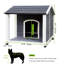 Chenil imperméable pour chien moyen - bois massif, plancher surélevé, respirant, base de maison hygiénique, propre et