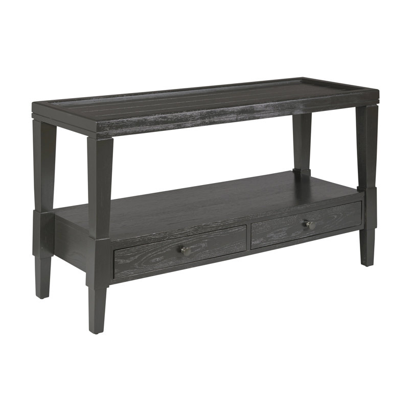 RECTANGULAR DRAWER SOFA TABLE-EBONY
