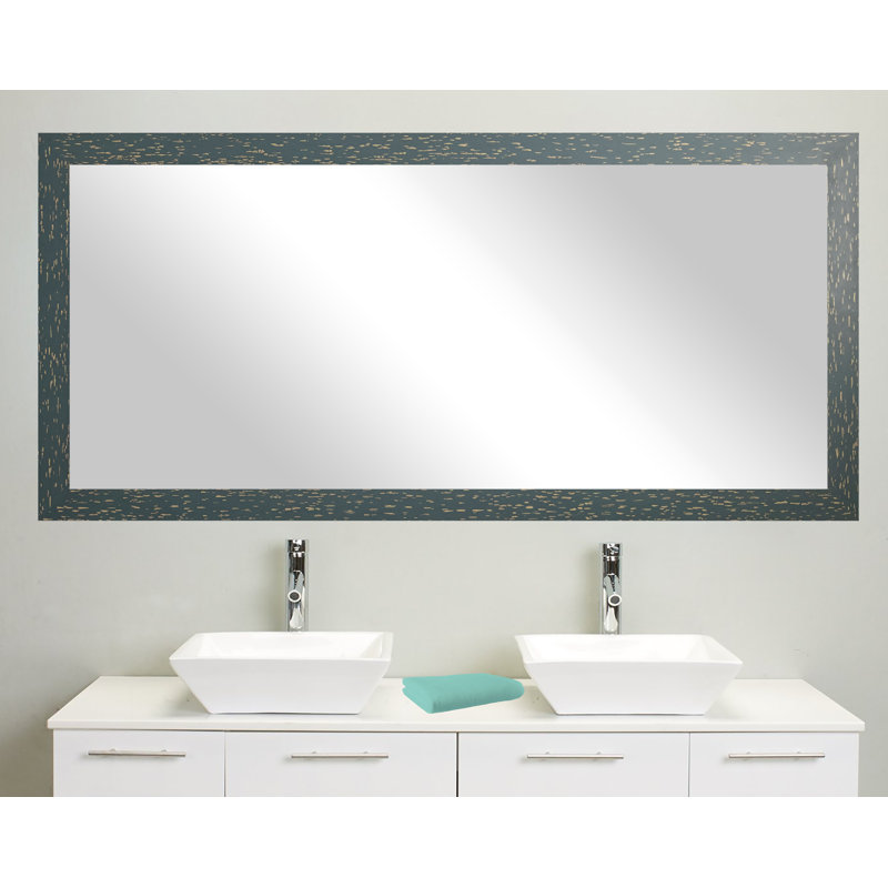 Hensel Solid Wood Flat Mirror, 38.5" x 71.5", Seagreen