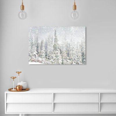 Magic " Magic Snow Trees, Snow Trees Forest Modern White " by Oliver Gal