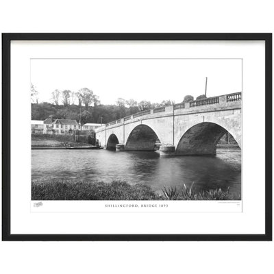 Shillingford, Bridge 1893 by Francis Frith - Single Picture Frame Print