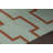 Chevella Authentic Flatweave Handmade Green & Orange Modern Geometric Reversible Wool & Cotton Area Rug-83275310