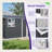 Metal outdoor storage sheds with window 10ftx8ft-110947068
