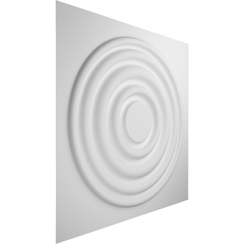 White Textured 3D PVC Decorative Wall Panels