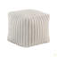 Pouf carré en velours côtelé moelleux avec repose-pieds moderne, tabouret, repose-pieds antidérapant, fauteuil à billes, pouf assis