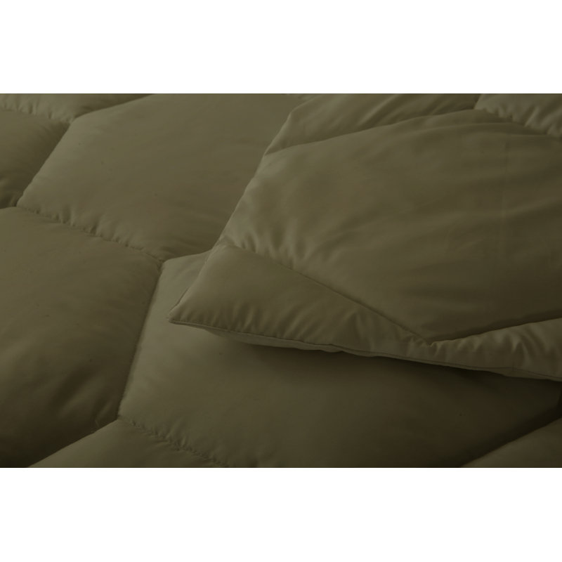 Better Style Home Microfiber Honeycomb Comforter Sets, Twin Comforter +  1 Standard Sham, Green