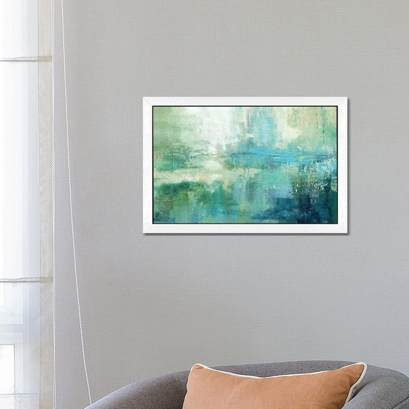 Lily Lake by Carol Robinson - Painting on Canvas, 152.5 cm H x 101.5 cm W, White Framed