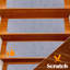 Tapis d'escalier auto-adhésif à motif ondulé (ensemble de 14)-892639621