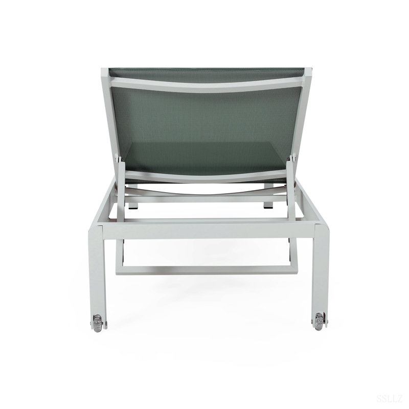 CAPE CORAL KD CHAISE LOUNGE, Green/White