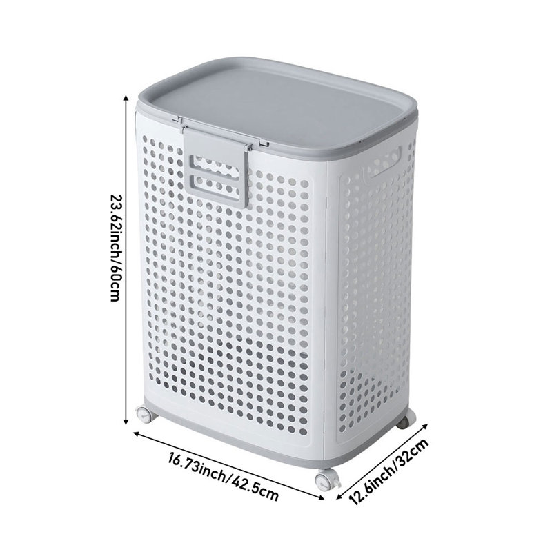 Plastic Laundry Basket with Handles