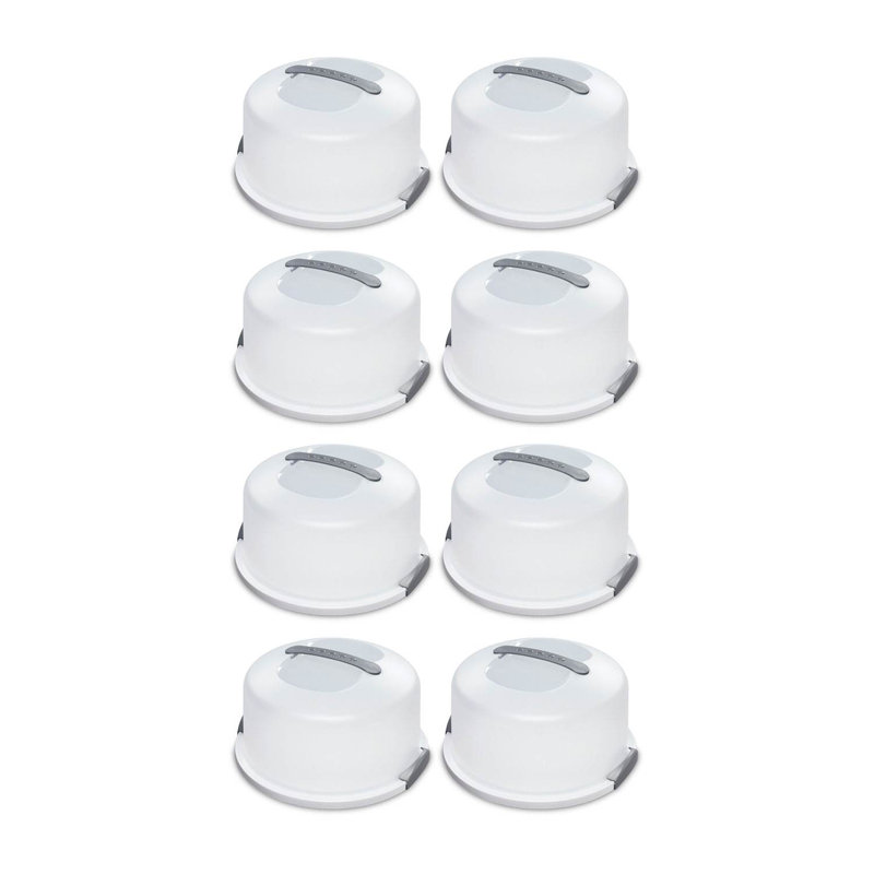 Portable Latching Cake Server Carrier Keeper 8 Container Food Storage Set
