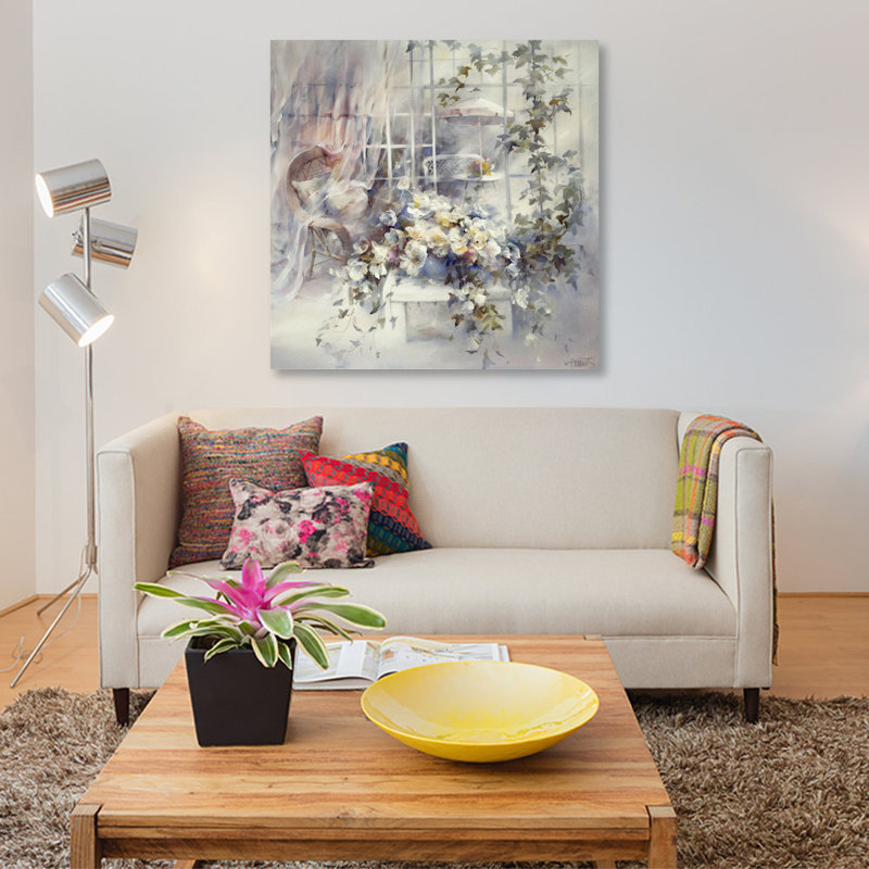 « magnifique moment », reproduction sur toile, H 26 po x l 26 po x P 1,5 po, Pas de tapis, Toile tendue