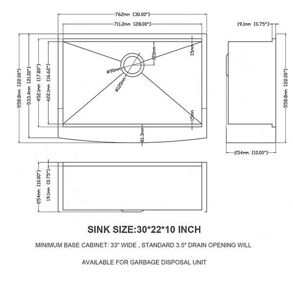 Dimensions du produit