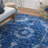 Julieanna Power Loom Performance Oriental Dark Blue Rug-50592173
