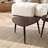 Nesting Tables 2Pc Set Metal And Solid Wood With Space Saving Design