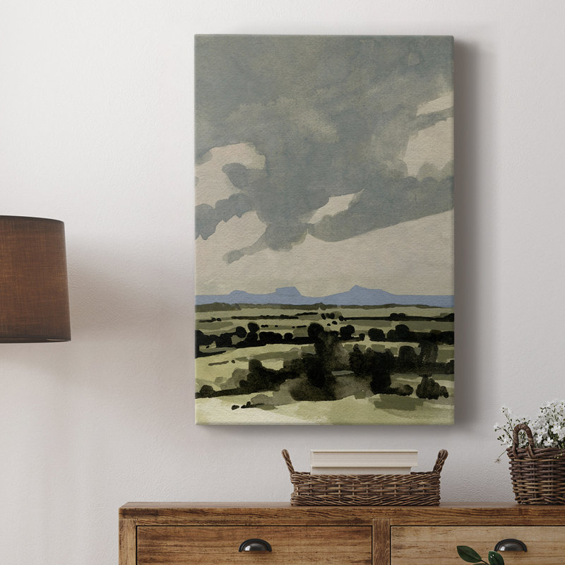 Ciel rose brumeux I - galerie Cavas sur mesure, H 18 po x l 12 po