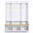 Elegant APP Controlled LED Light Hall Tree with 9 Hooks, Roman Column Design Natural Storage Bench with 3 Large Cabinets-209442428