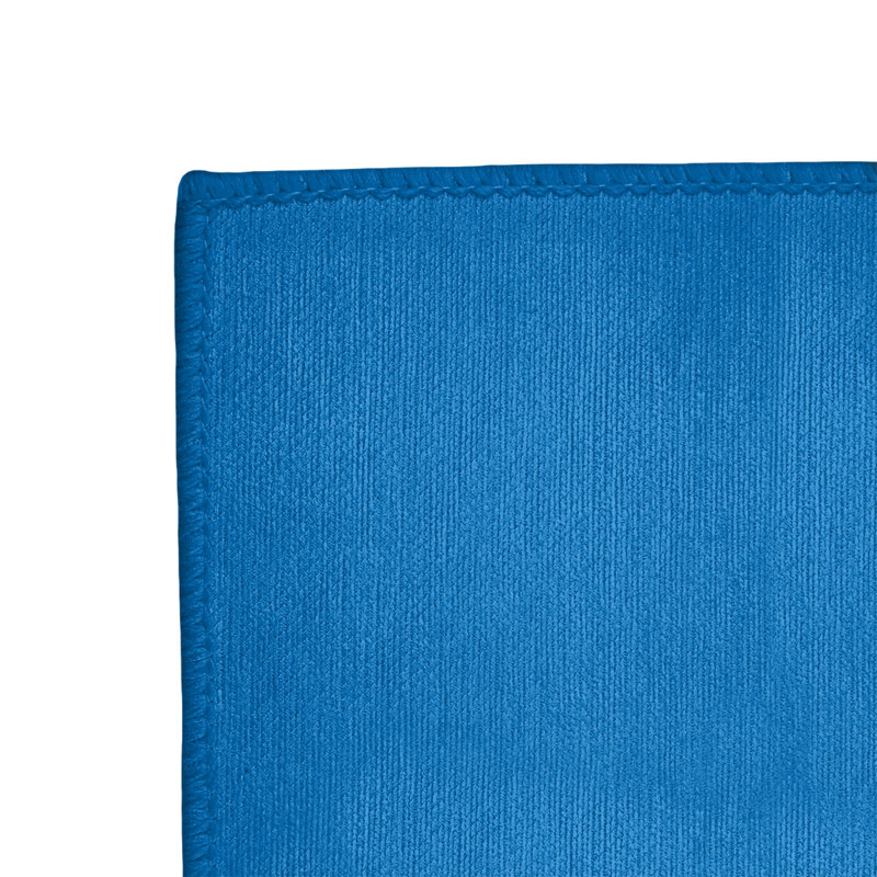 Tapis bleu/orange/jaune tissé à plat Miami, Rectangle 8 pi x 10 pi