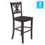 Tabouret en bois massif de 29 po Bakersville-88697135
