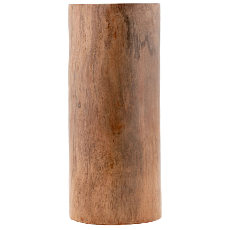 SIERRA WOOD VASES  NATURAL LARGE (S22), 5" H x 10.76" W x 5" D