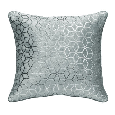 Kangana Luxury Metallic Geometric Foil Pattern Cushion
