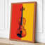 Violin Bold Geometry Modern - Wrapped Canvas-1587903532-1587903701