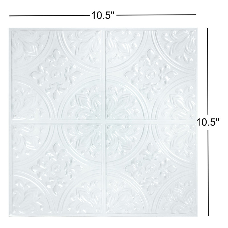 Carreau de terrain pelez et collez 10,5 po x 10,5 po