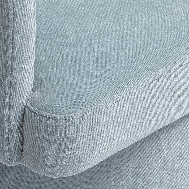 Chaise de bureau en tissu recyclé Chadbourn, Bleu délavé