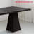 Japanese style black solid wood dining table set-104471019
