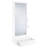 1-drawer Lighted Full-Length Floor Mirror White High Gloss-126598106