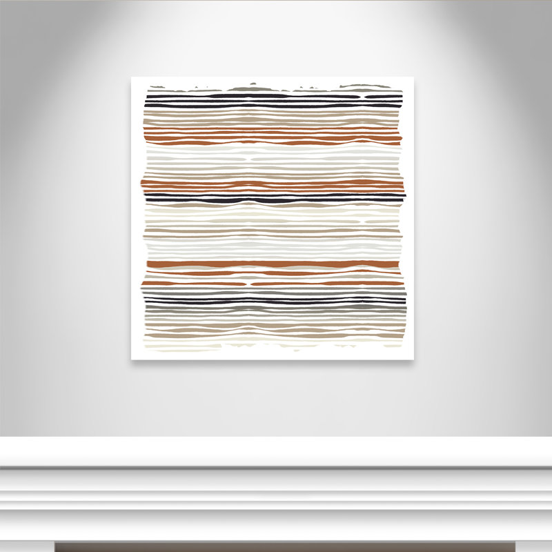 «Stripes Square Print» par Kimberly Allen, 36'' W x 36'' H, Wrapped Canvas, Sans cadre