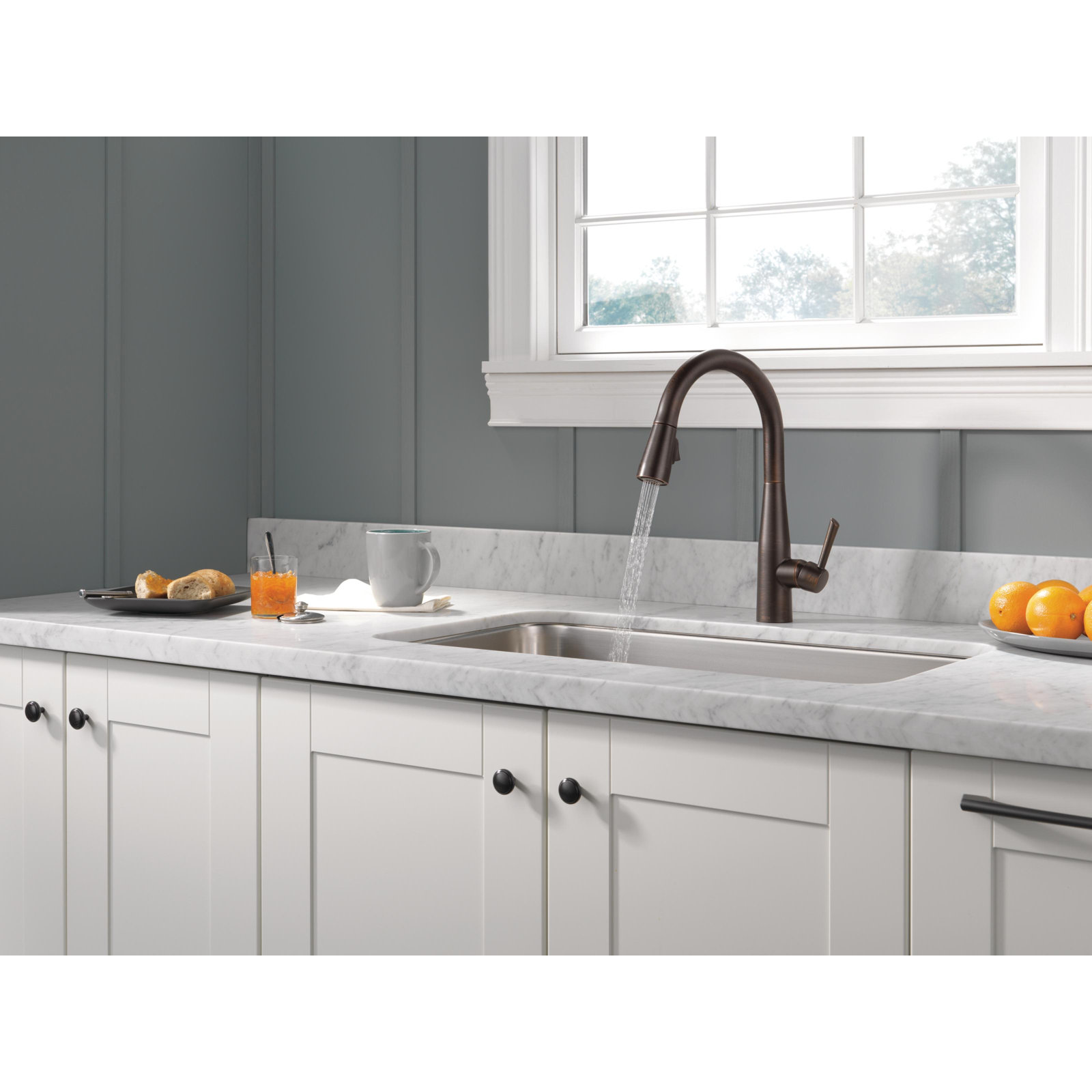 Essa Pull-Down Kitchen Faucet, Venetian Bronze