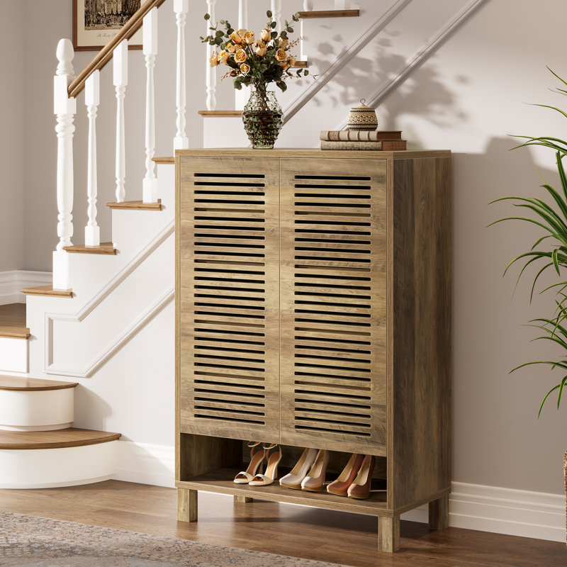 24 Pair Shoe Storage Cabinet